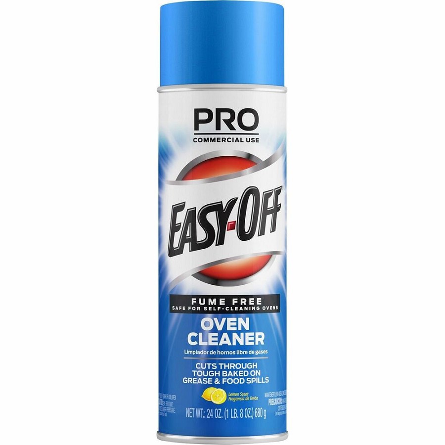 Professional Easy-Off Fume Free Over Cleaner - 24 oz (1.50 lb) - Lemon Scent - Fume-free - White - 1 Each 