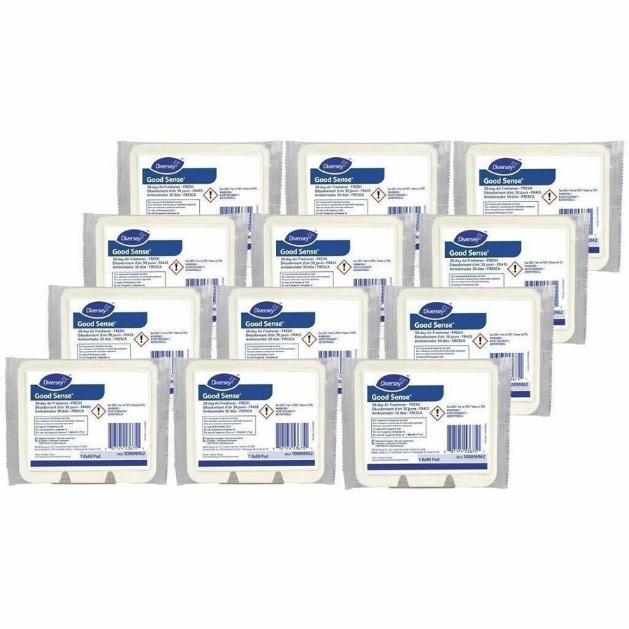 Diversey GoodSense 30Day Air Freshener Refills - Cartridge - 0.6 fl oz (0 quart) - Fresh - 30 Day - Odor Neutralizer - 12 / Carton 