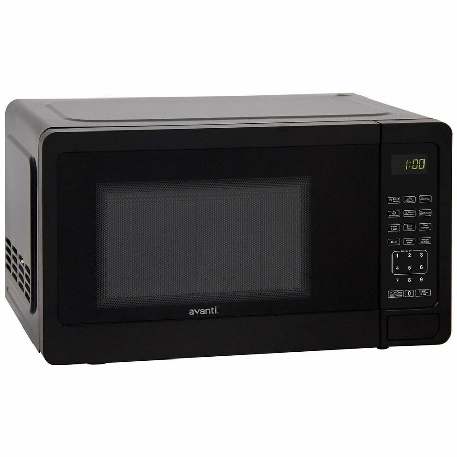Avanti Countertop Microwave Oven - 0.7 ft³ Capacity - Microwave - 9 Power Levels - 3.86' Turntable - Countertop - Black 