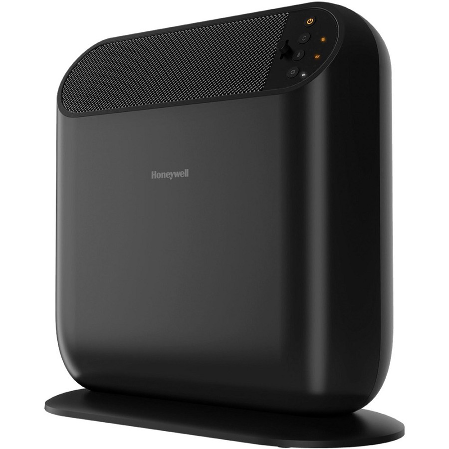 Honeywell ThermaWave 6 Ceramic Heater With Programmable Thermostat - Black, HCE870B - Ceramic - 1500 W - 2 x Heat Settings - Timer - Living Room, Bedroom, Office, Room - Portable - Black 