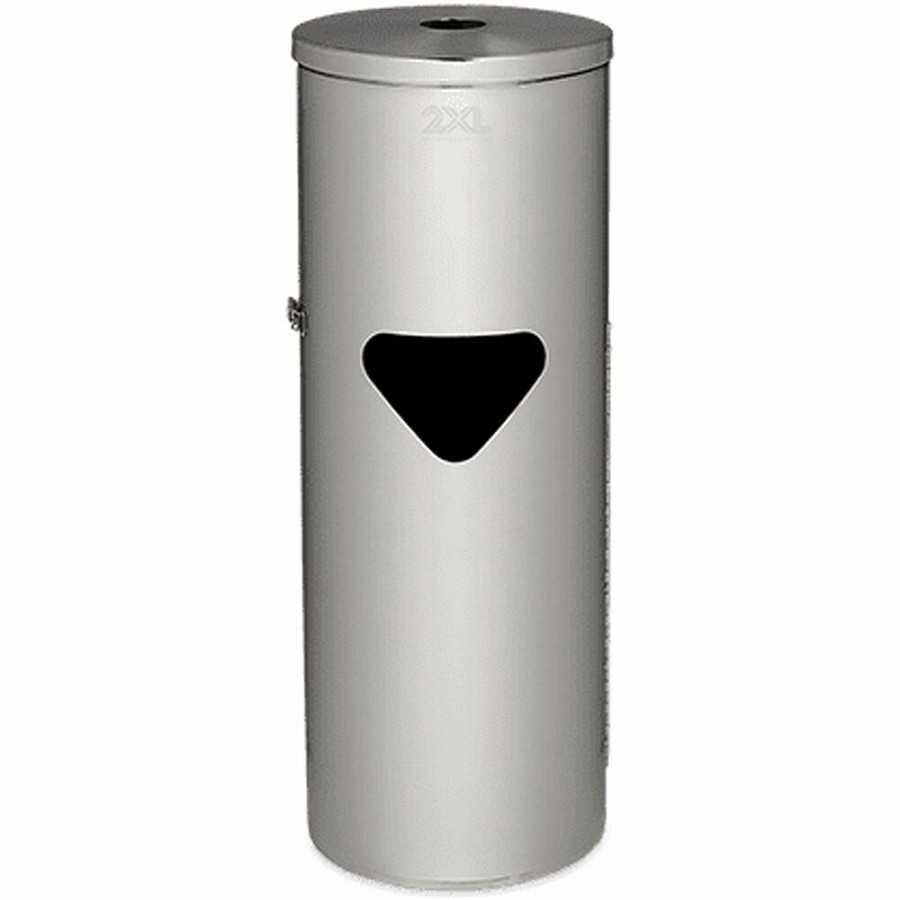 2XL Stainless Steel Stand Wiper Dispenser - Stainless Steel - Stainless Steel - Refillable, Smudge Resistant, Hands-free - 1 Each 
