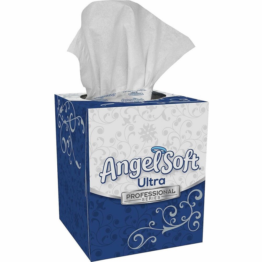Angel Soft Professional Series Facial Tissue - 2 Ply - WhiteBox - 96/Box - 36 / Carton 