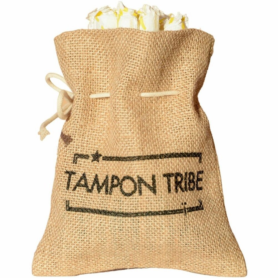 Tampon Tribe Feminine Care Bags - Natural, Brown - Tampon, Sanitary Napkin, Panty Liner - 6 / Carton 