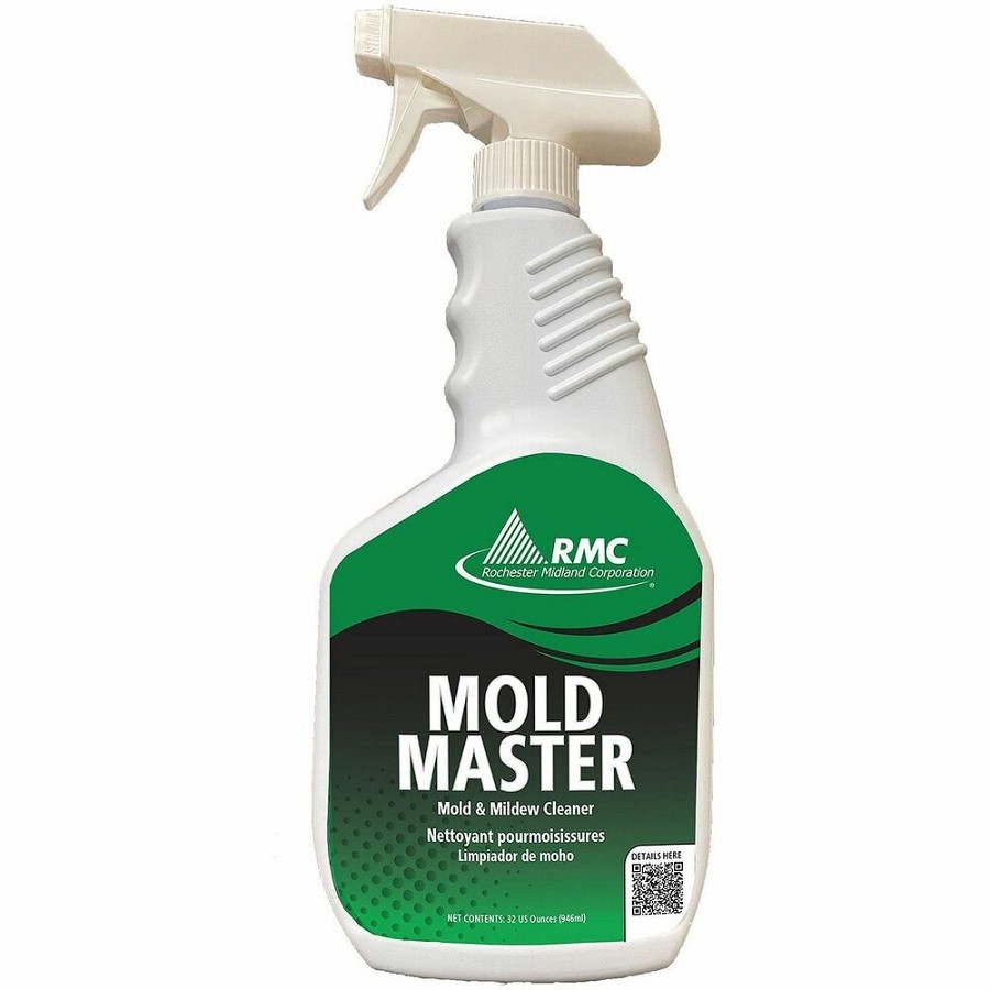 RMC Mold Master Tile/Grout Cleaner - Ready-To-Use - 32 fl oz (1 quart) - 13 pH - Easy to Use - Clear Amber - 6 / Carton 