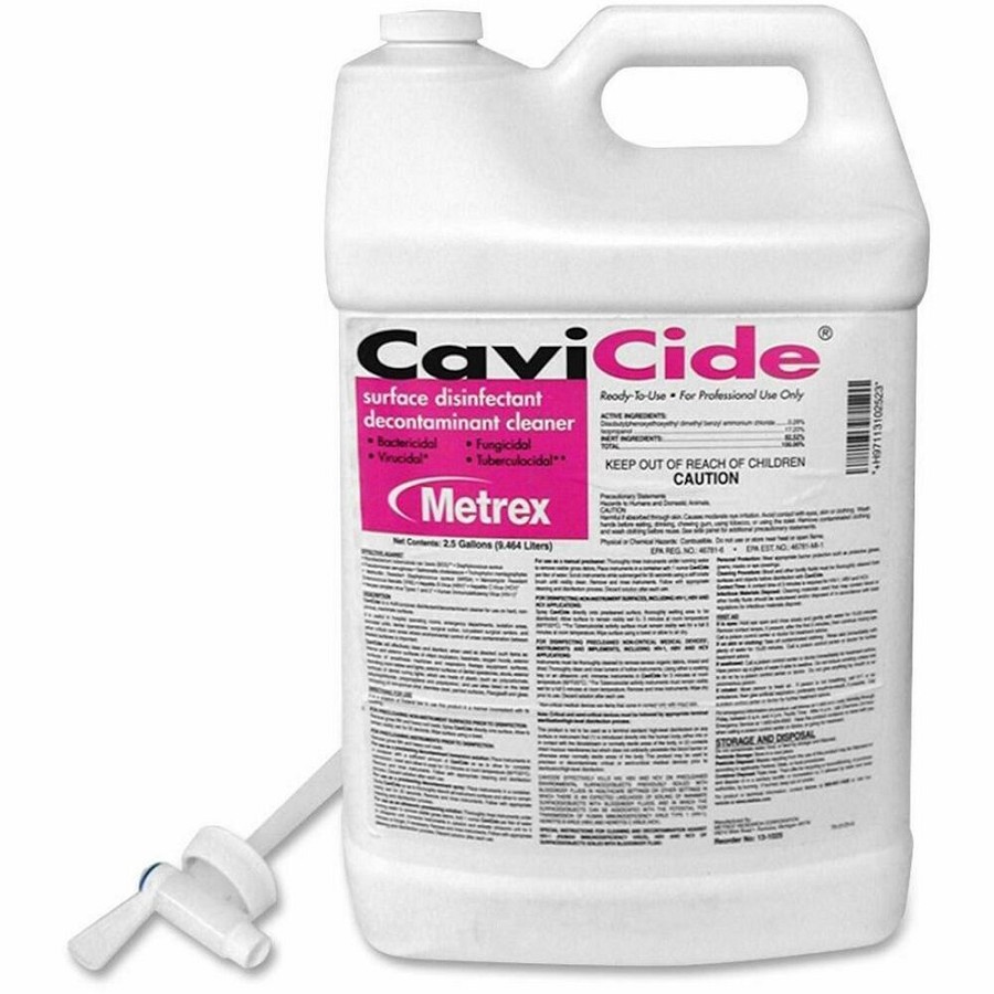 Metrex Cavicide Disinfectant Cleaner - Ready-To-Use - 320 fl oz (10 quart) - Refillable, Disinfectant - White - 2 / Carton 