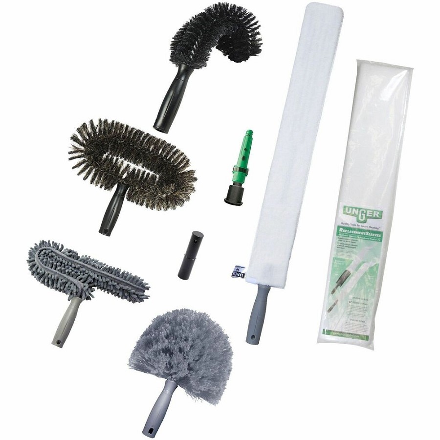 Unger High Access Dusting Kit - Green, Black - 1 Carton 