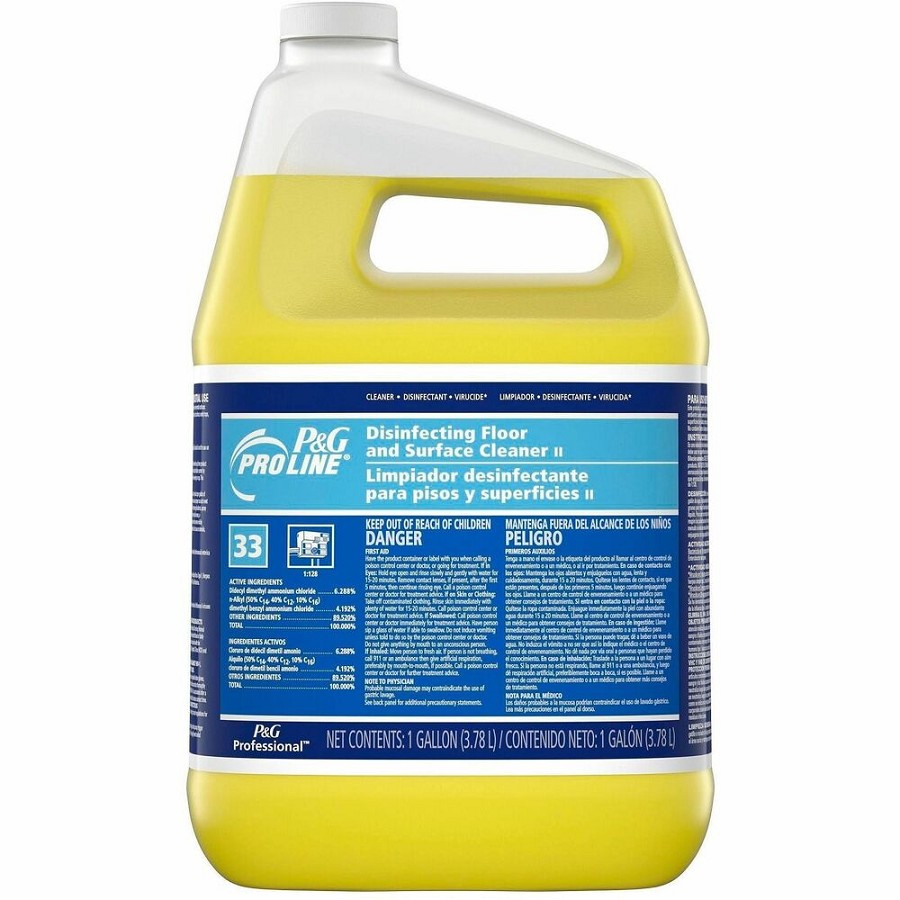 PRO LINE Pro Line Floor&Surface Cleaner II - For Floor, Hard Surface - Concentrate - Spray - 128 fl oz (4 quart) - Clean & Fresh Scent - Recommended For: Bacteria Remover, Soil Remover, Fungi Remover, Mold Remover, Mildew Remover - pH Neutral, Disinfectan 