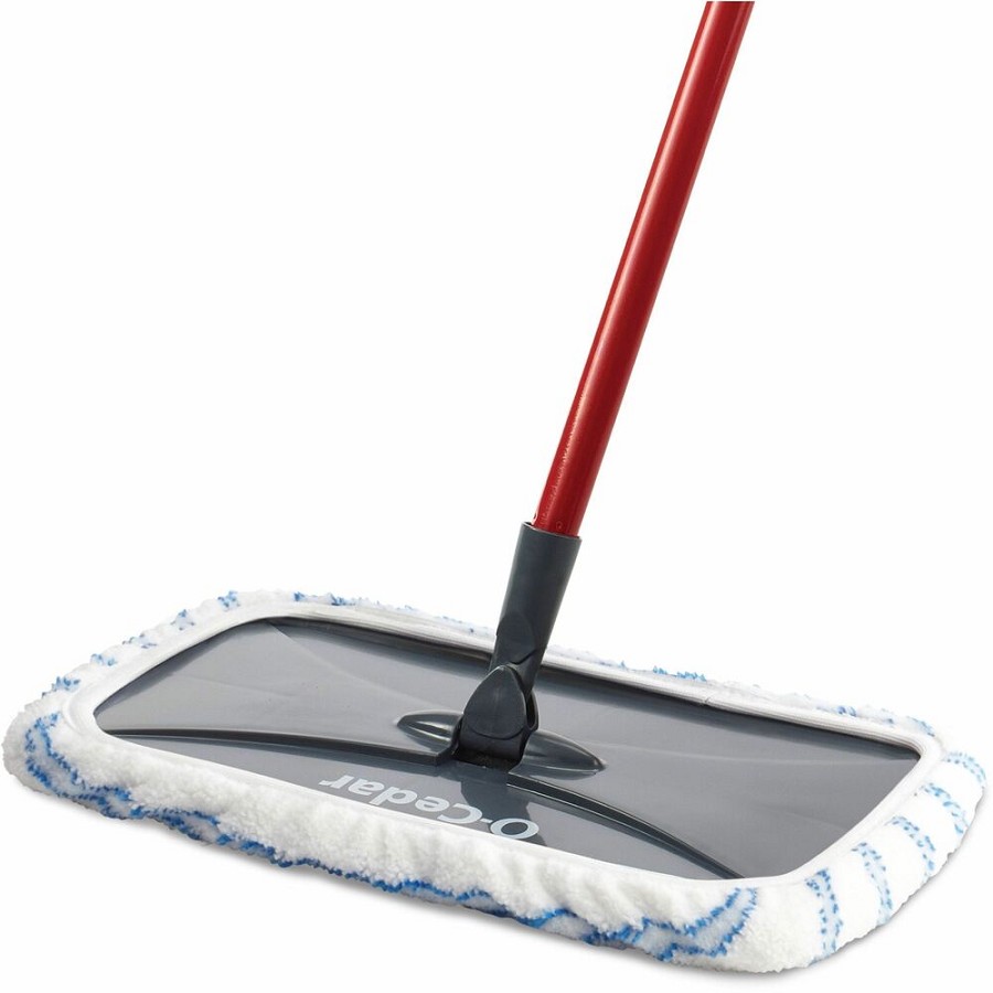 O-Cedar Hardwood Floor 'N More Microfiber Mop - MicroFiber Head - Reusable, Scrubber Strip, Machine Washable - Multi - 1 Each 