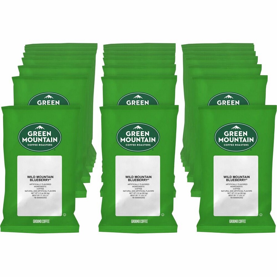 Green Mountain Coffee Roasters Fraction Pack Wild Mountain Blueberry Coffee - Compatible with Keurig Brewer - Light - 2.2 oz - Fraction Pack - Wild Mountain Blueberry - Kosher - 50 / Carton 