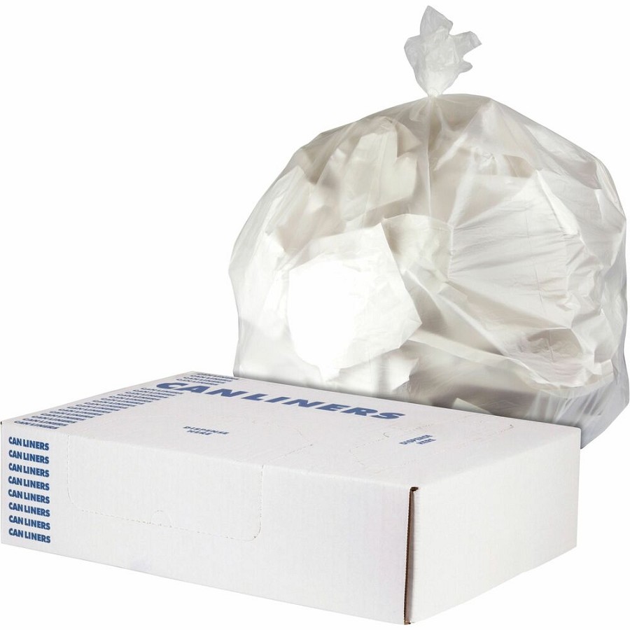 Heritage Value Line Can Liners - 33 gal Capacity33' Width x 38' Depth - Natural - High-density Polyethylene (HDPE) - Garbage, Waste - 1 Carton 