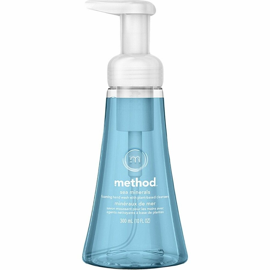 Method Foaming Hand Wash 300ml- Sea Minerals - Sea Mineral Scent - 10.14 fl oz - Pump Dispenser - Hand - Moisturizing - Scented, Chemical-free, Paraben-free, Phthalate-free, Triclosan-free, Cruelty-free, Recyclable - 1 Each 