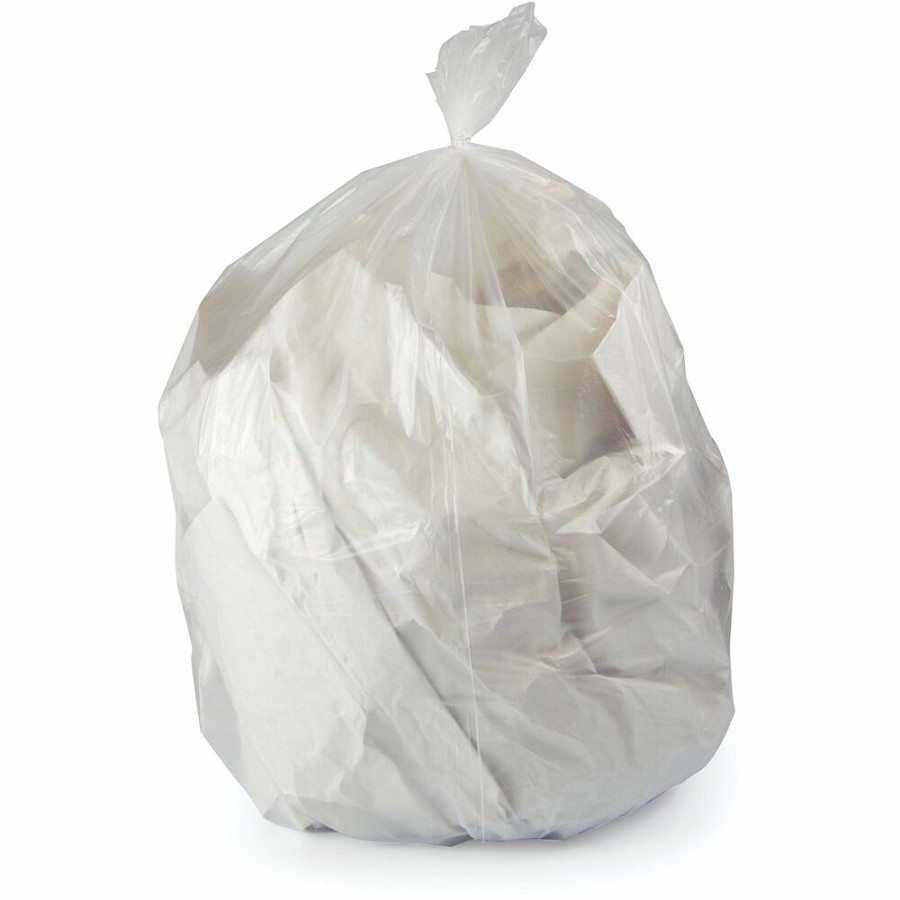Heritage Eco Blend Max Can Liners - 32 gal Capacity - 34' Width x 44' Depth x 1.50 mil (38 Micron) Thickness - Low Density - Clear - Linear Low-Density Polyethylene (LLDPE), Resin - Can - Recycled - 1 Carton 