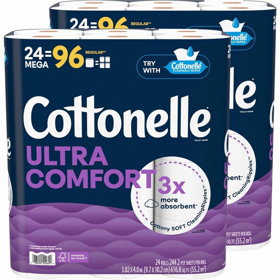 Kimberly-Clark Professional Ultra Comfort Toilet Paper - 2 Ply - White - Paper, FiberPack - 24/Pack - 2 / Carton 