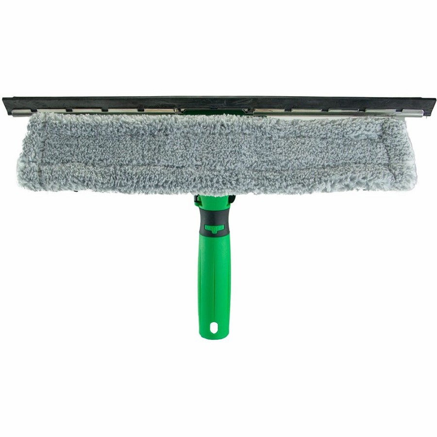 Unger Visa Versa Pro Complete - 14' Length - Hook & Loop Fastener, Reusable, Comfortable, Non-slip Grip, Non-slip Handle, Washable, Ergonomic Design, Light Weight, Comfort Grip - Green - 1Each 