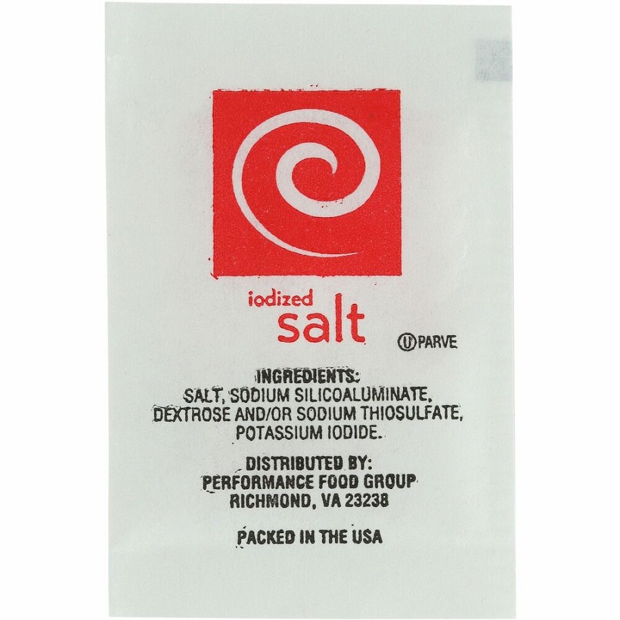 Sugar Foods Salt Packets - 0.02 oz - 1000/Bag - 3 / Carton 