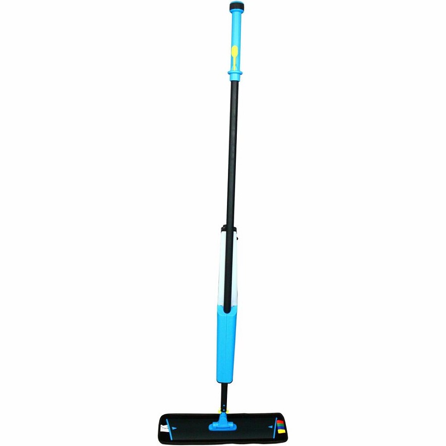 Impact Products Mopster Bucketless Mopping System - 54' Handle Length - Heavy Duty, Durable, Push Button - Blue - 1 Each 