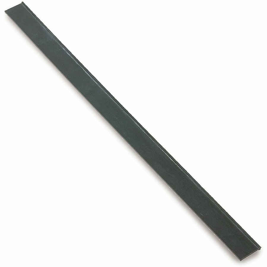 Ettore 20' Master Rubber Squeegee Blades - Rubber Blade - Easy to Clean, Streak-free - Black - 144 / Carton 