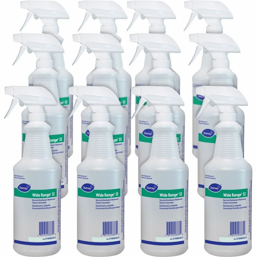 Diversey Spray Bottle - Disinfectant - Clear - 12 / Carton 