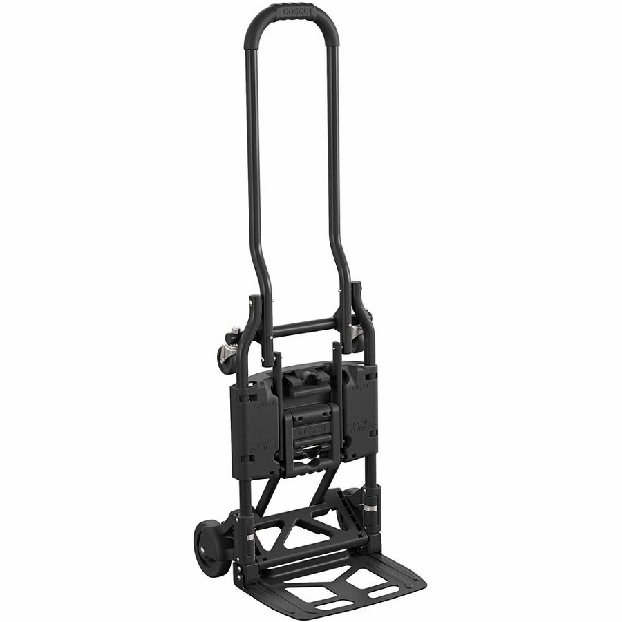 Cosco Shifter Hand Truck & Cart - 300 lb Load Capacity - 16' Width x 32.50' Depth x 34.30' Height - Steel Frame - Black - 1 Each 