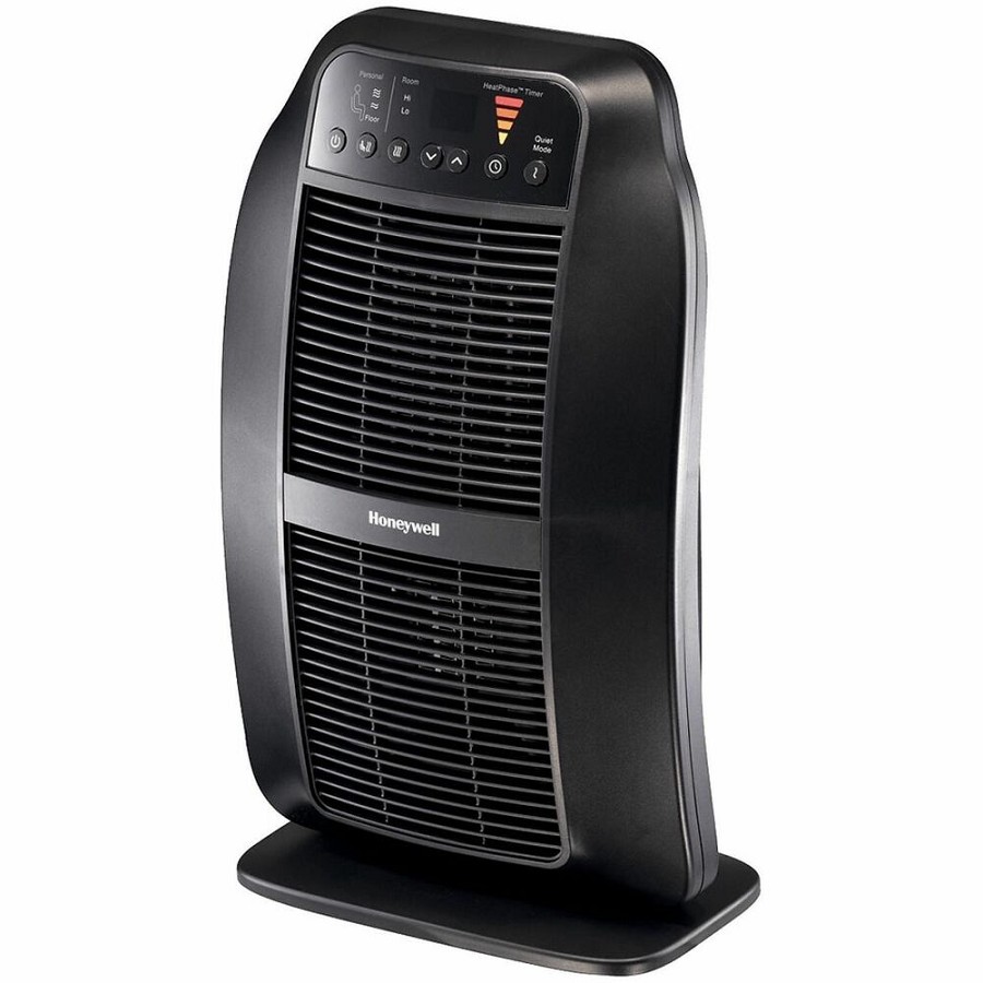 Honeywell Heat Genius Ceramic Portable Heater, HCE840B - Ceramic - Electric - 6 x Heat Settings - Timer - Room - Portable - Black 
