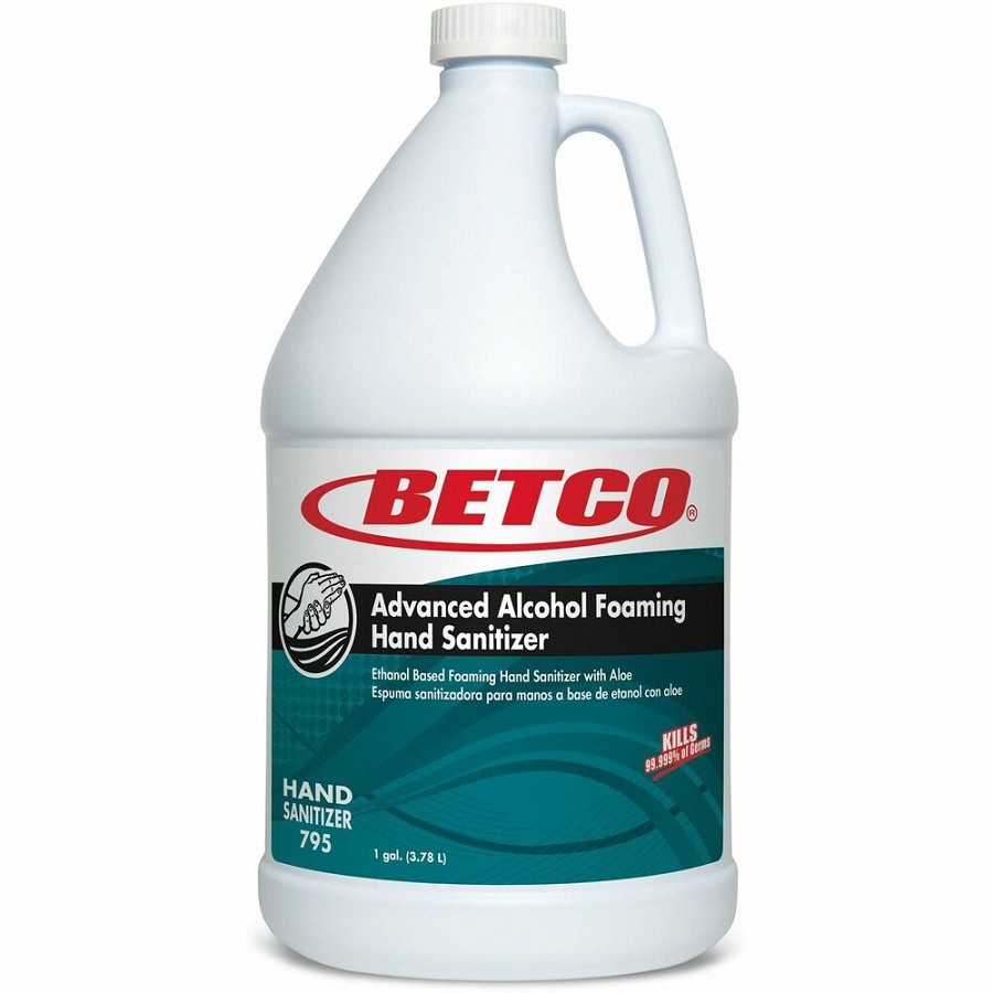 Betco Hand Sanitizer Foam Refill - Citrus Scent - 1 gal - Bottle Dispenser - Kill Germs - Hand, Skin - Moisturizing - Light Blue - Non-drying, Anti-irritant, Residue-free, Non-sticky - 4 / Carton 