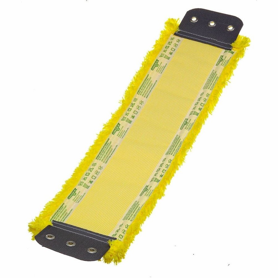 Unger SmartColor Micro Mop - 16' Length - Anti-bacterial, Heavy Duty, Durable, Reusable, Washable - MicroFiber - Yellow - 1 Each 