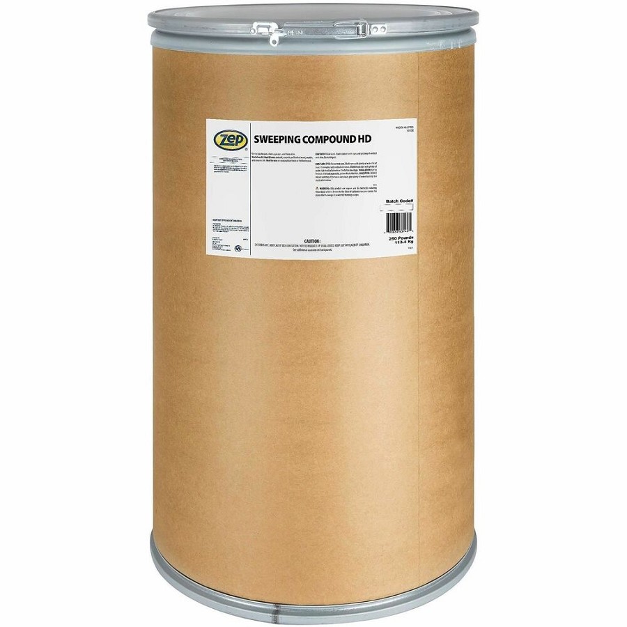 Zep Sweeping Compound - For Multipurpose - 4000 oz (250 lb) - Recommended For: Dust Remover - Red - 1 Carton 
