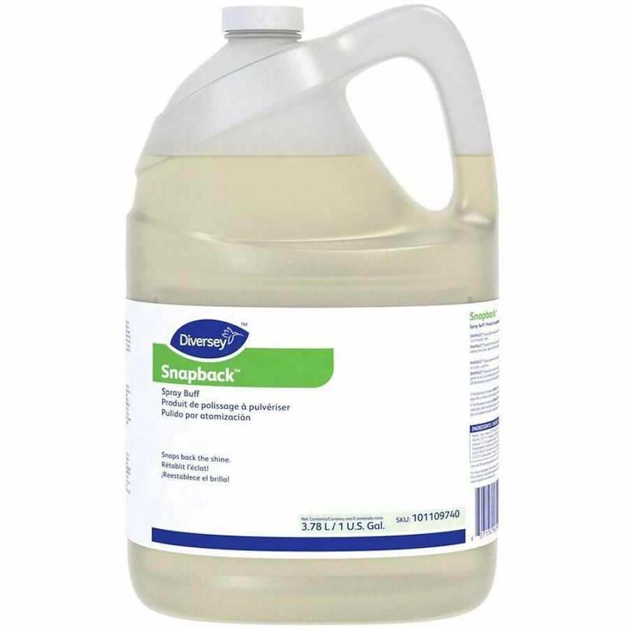 Diversey Snapback Spray Buff - For Floor - Ready-To-Use - Liquid - 128 fl oz (4 quart) - Mild Scent - Recommended For: Heel Mark Remover, Scuff Mark Remover, Scratch Remover - Straw - 4 / Carton 