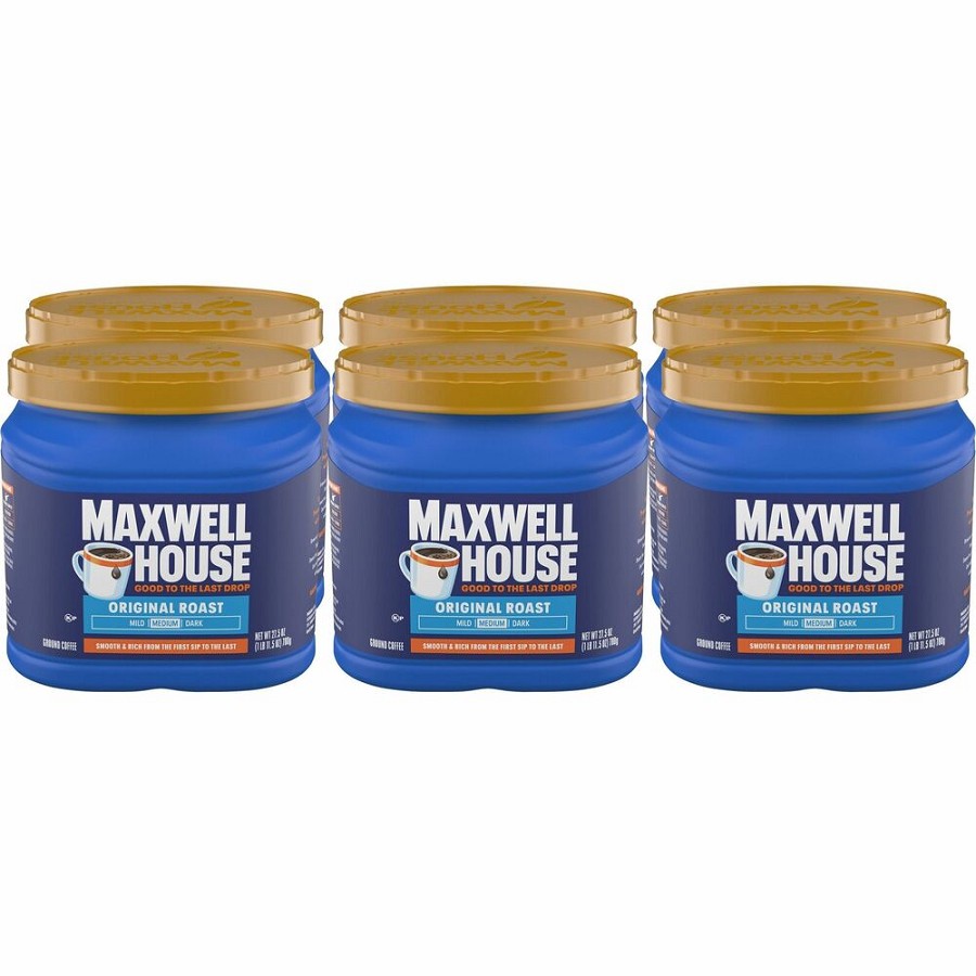 Maxwell House Ground Coffee Brew Pack - Medium - Ground - Original - 6 / Carton 