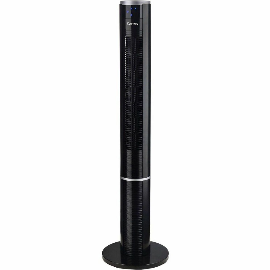 Kenmore Bladeless Tower Fan - 3 Speed - Bladeless, Oscillating, Timer, Energy Efficient - Black - 1 Each 