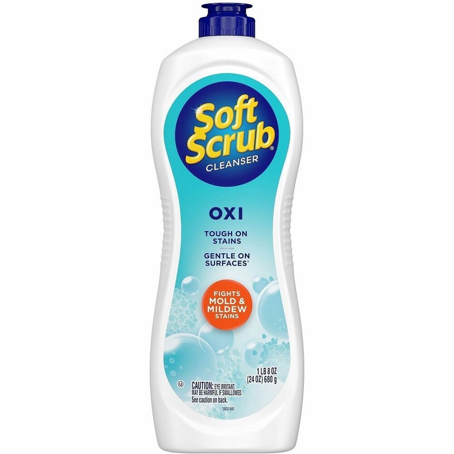 Soft Scrub Total Bath/Kitchen Cleanser - For Multipurpose - Scrubber - 24 fl oz (0.8 quart) - Fresh Scent - Cleanse, Kosher - White - 1 Each 