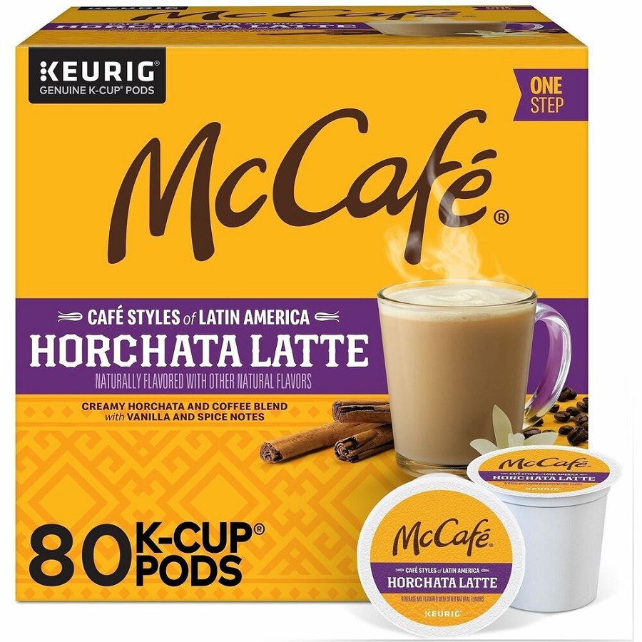 McCafe K-Cup Horchata Latte - Compatible with Keurig Brewer - Medium - Per Box - K-Cup - Horchata Latte - Kosher - 24/Box - 4 / Carton 