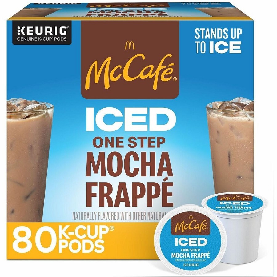 McCafe K-Cup Iced One-Step Mocha Frappe - Compatible with Keurig Brewer - Ice Coffee - Medium - Per Box - K-Cup - Mocha Frappe - Kosher - 24/Box - 4 / Carton 