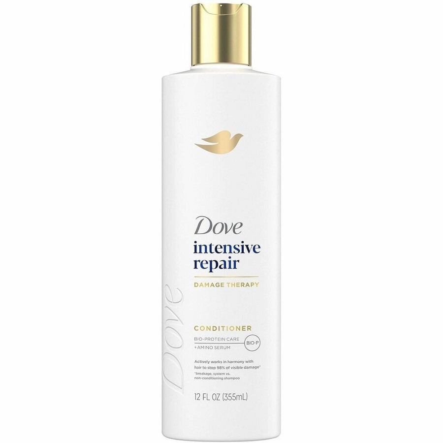 Dove Intensive Repair Hair Conditioner - 12 fl oz (354.9 mL) - Bottle Dispenser - Hair - White - Moisturizing - 1 Each 