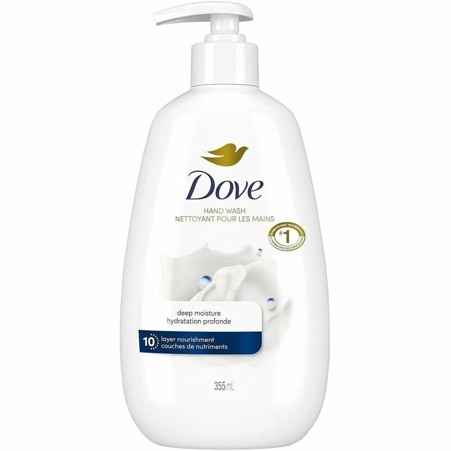 Dove Advanced Care Deep Moisture Hand Wash - Kill Germs, Bacteria Remover, Dirt Remover - Hand - Moisturizing - Antibacterial - White - 4 / Carton 