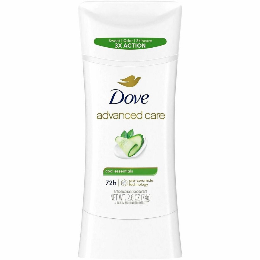 Dove Advanced Care Cool Essentials Antiperspirant Deodorant Stick - Stick - 2.60 oz - 3 Day - Long Lasting - 1 Each 