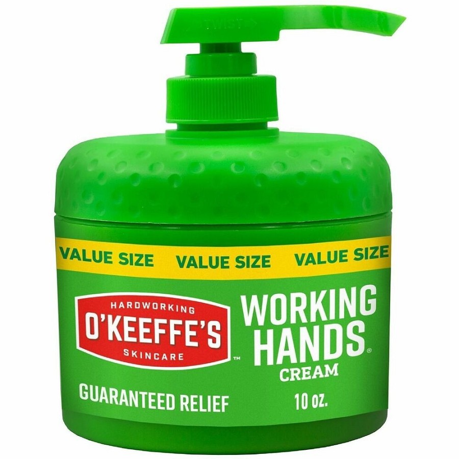 O'Keeffe's Working Hands Hand Cream Pump - Cream - For Dry Skin - Applicable on Hand - Skin - Moisturising, Non-greasy, Unscented - 1 Each 
