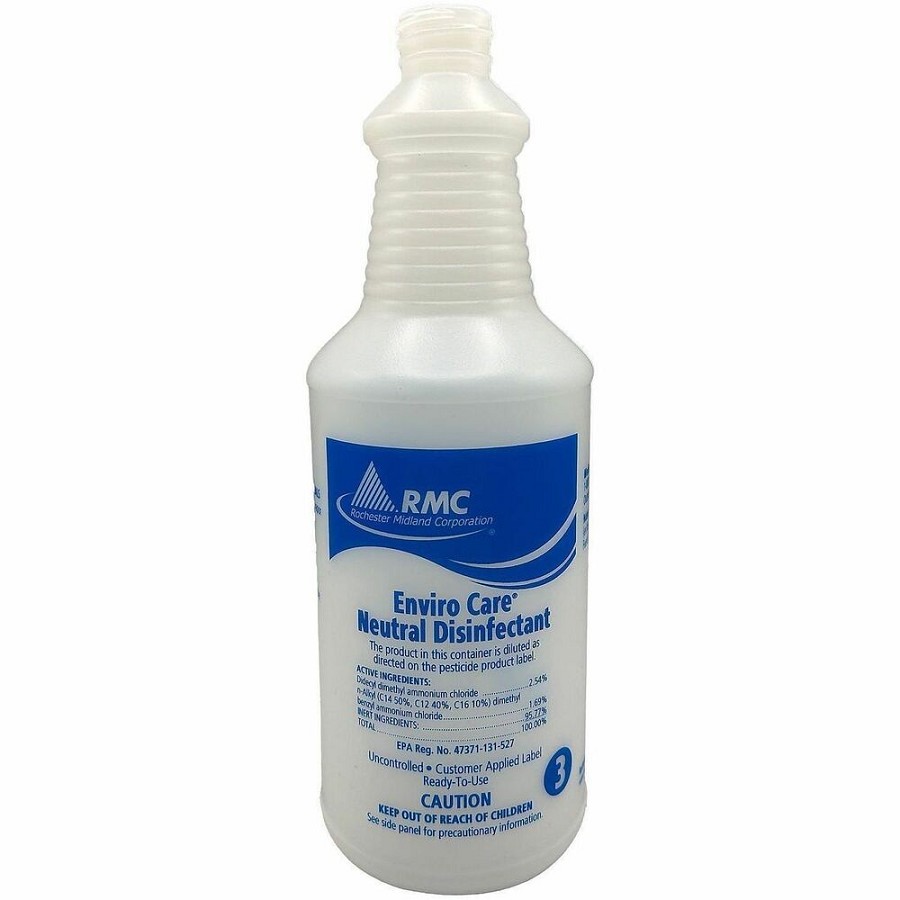 RMC EnviroCare Neutral Disinfect.Bott. - 32 oz (2 lb) - Spray Bottle - 6 / Carton - Blue 