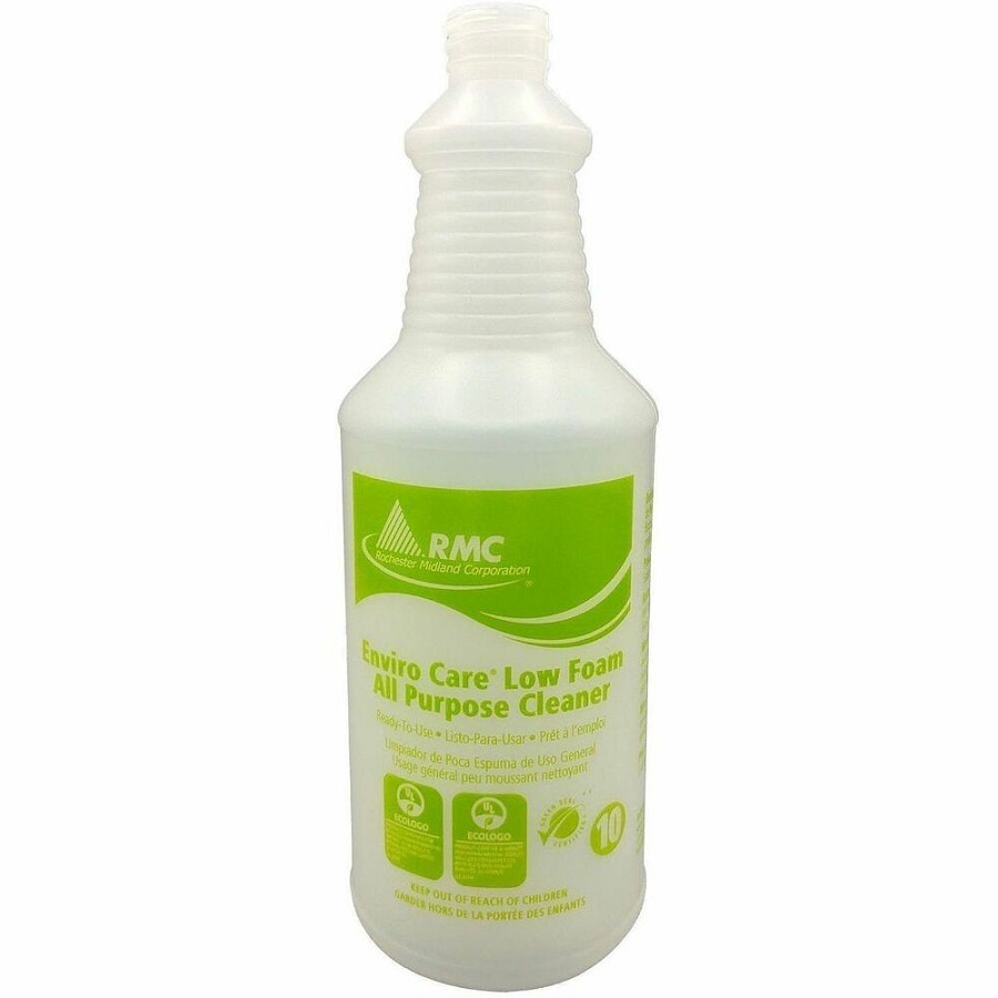 RMC EnviroCareAll-Purp.CleanerBottle - For Multipurpose - Foam, Spray - 32 oz (2 lb) - Recommended For: Soil Remover - Bio-based, pH Neutral - Yellow-Green Bottle - 6 / Carton 