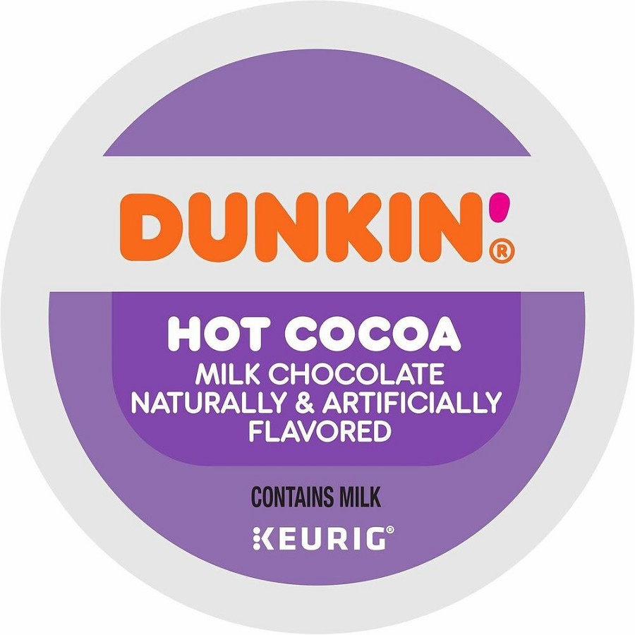 Dunkin' K-Cup Milk Chocolate Hot Cocoa - Compatible with Keurig Brewer - K-Cup - Milk Chocolate, Hot Cocoa - Kosher - 22/Box - 4 / Carton 