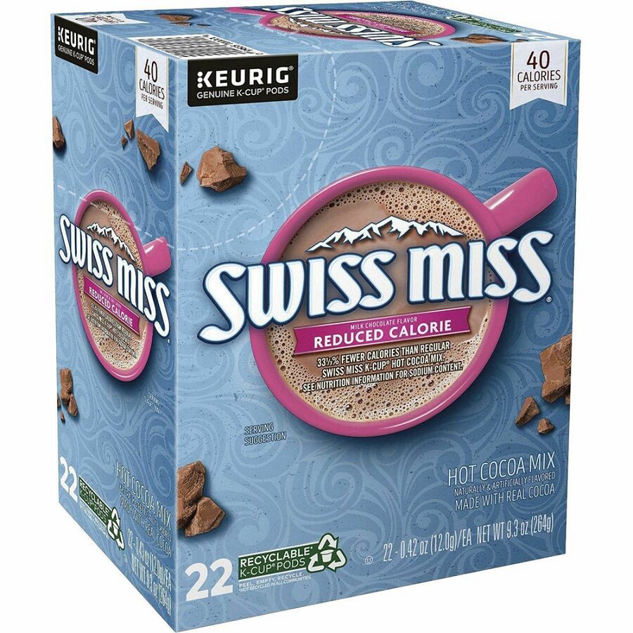 Swiss Miss K-Cup Milk Chocolate Hot Cocoa - Hot Cocoa, Milk Chocolate - 22/Box - 4 / Carton 