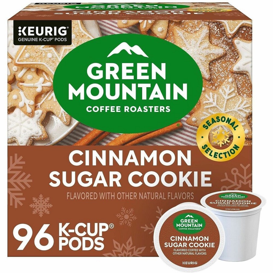 Green Mountain Coffee Roasters K-Cup Cinnamon Sugar Cookie Coffee - Compatible with Keurig Brewer - Light - K-Cup - Cinnamon Sugar Cookie - 24/Box - 4 / Carton 