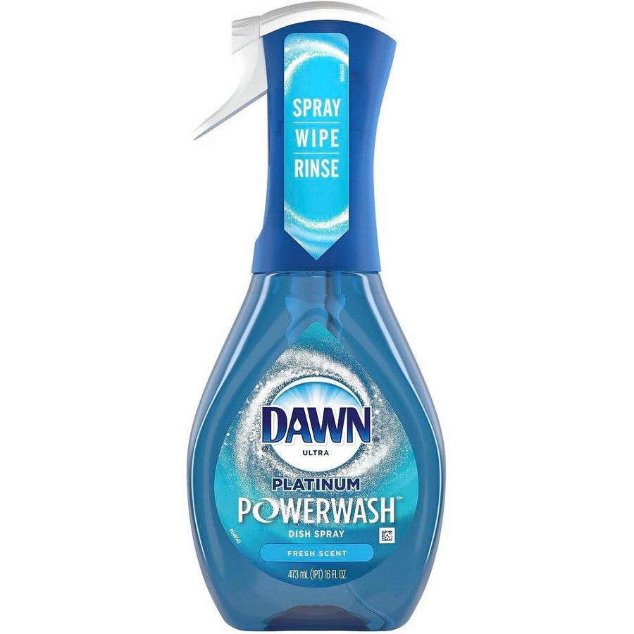 Dawn Powerwash Dish Spray - For Multipurpose - Spray - 16 fl oz (0.5 quart) - Fresh Clean Scent - Recommended For: Food Remover, Grease Remover, Grime Remover - Reusable, Refillable - Blue - 6 / Carton 