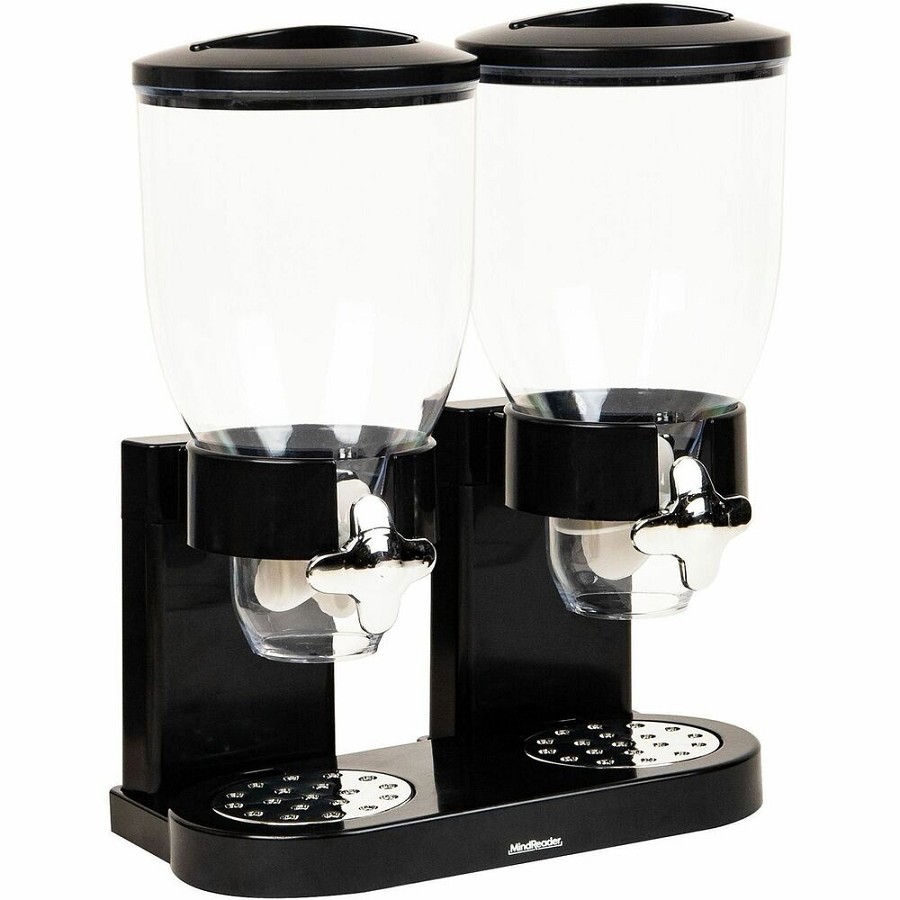 Mind Reader Double Cereal Dispenser - Food, Food Storage, Storing - Black - 1 Each 