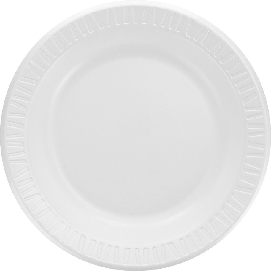 Dart - Serving - 10.3' Diameter - White - Glossy - Foam, Plastic Body - 125/Bag - 4 / Carton 