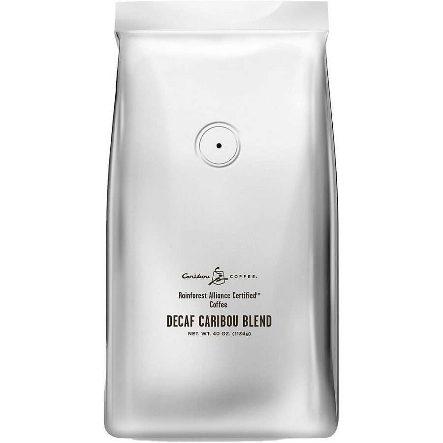 Caribou Coffee Whole Bean Whole Bean Decaf Caribou Blend Coffee - Medium - 40 oz - Whole Bean - Decaf Caribou Blend - Decaffeinated - 1 Each 