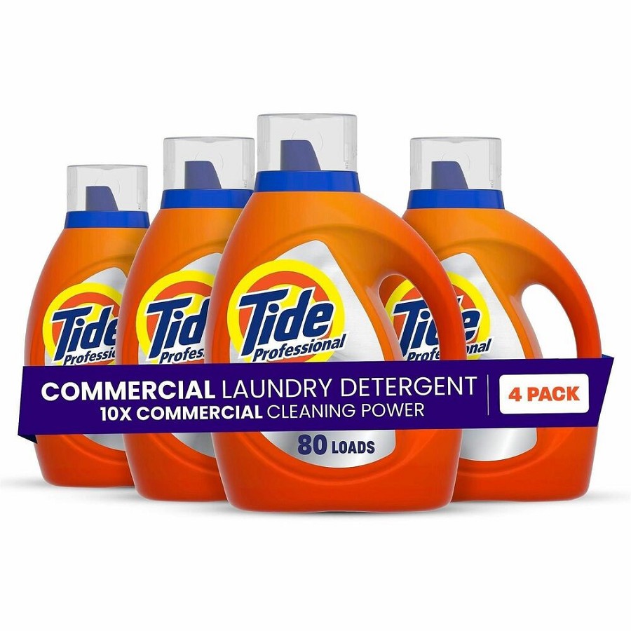 Tide Liquid Laundry Detergent - For Multipurpose - Ready-To-Use - Liquid - 105 fl oz (3.3 quart) - 80 Loads - Recommended For: Stain Remover - PVC Free, Phthalate-free, Triclosan-free, Benzene-free, BPA-free, PCBs-free, Alkylphenols-free, PAHs-free - Oran 