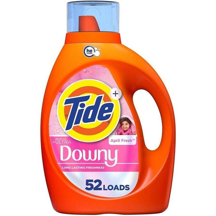 Tide Liquid Laundry Detergent - For Laundry - Liquid - 73 fl oz (2.3 quart) - 52 Loads - Long Lasting - Orange - 1 Each 