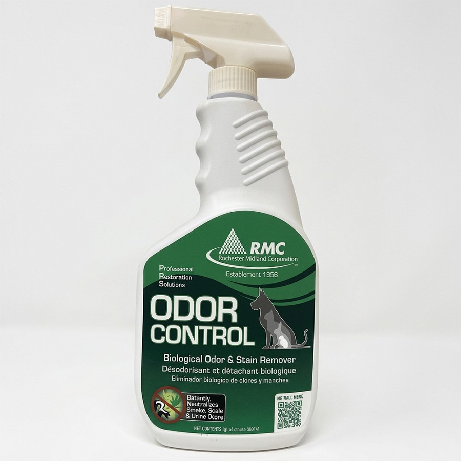 RMC PRS Odor Control - For Carpet, Pet, Garbage - 8.5 pH - Lavender Scent - Recommended For: Pet Urine Odor Remover, Stain Remover, Smoke Film Remover - Hazy Amber - 1 Each 