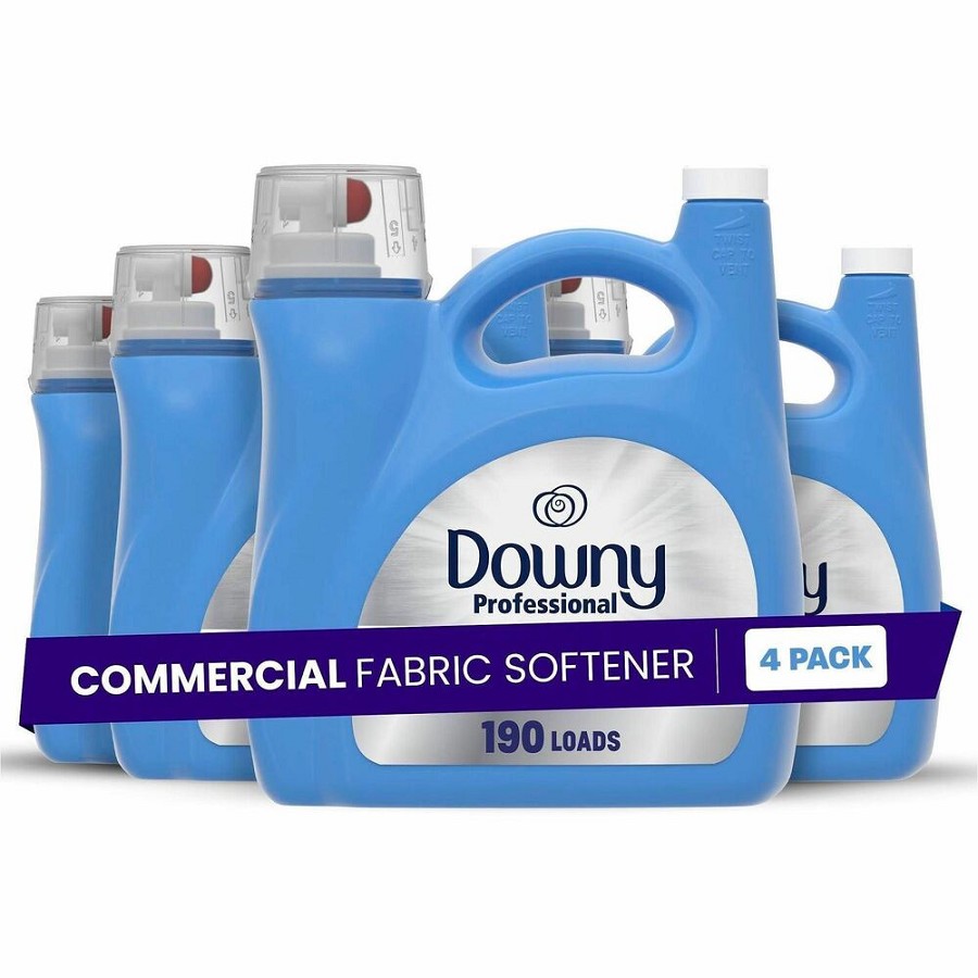 Downy Pro. Fabric Softener - For Multipurpose - Ready-To-Use - Liquid - 140 fl oz (4.4 quart) - Clean & Fresh Scent - 190 Loads - Recommended For: Odor Remover - PVC Free, Phthalate-free, Triclosan-free, Benzene-free, BPA-free, PCBs-free, Alkylphenols-fre 